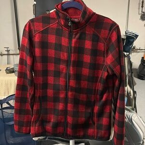 Women’s Eddie Bauer Zip up buffalo plaid shirt
